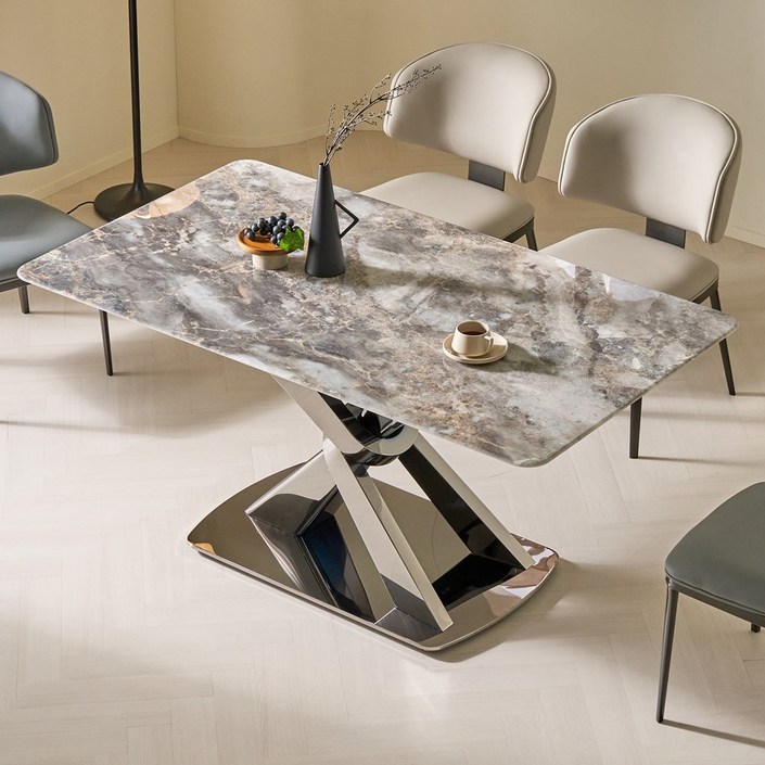 베스타 천연대리석 럭셔리스톤 1600 식탁 세트 4인 6인 방문설치