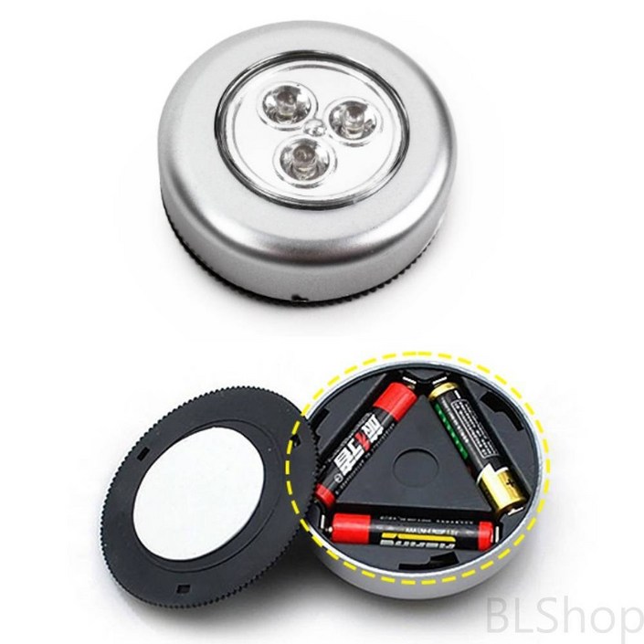 LED 부착형조명 옷장 무선 건전지 미니램프 터치식 1P