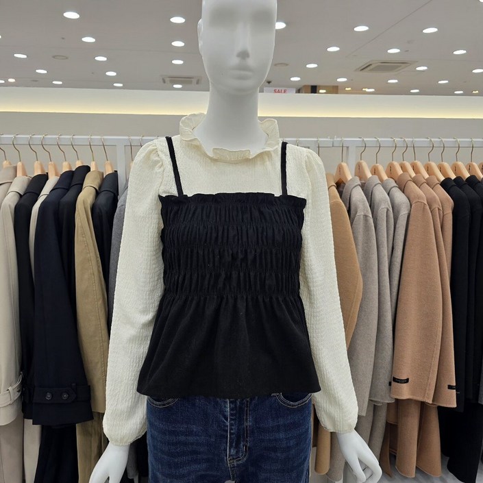 숲 프릴 코튜로이 뷔스트에 블라우스 SOB9LTT1 39