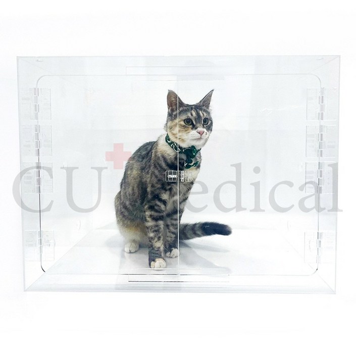 CU메디칼 아크릴산소방 단품 강아지 고양이 네블라이저방 가능 주문제작 가능