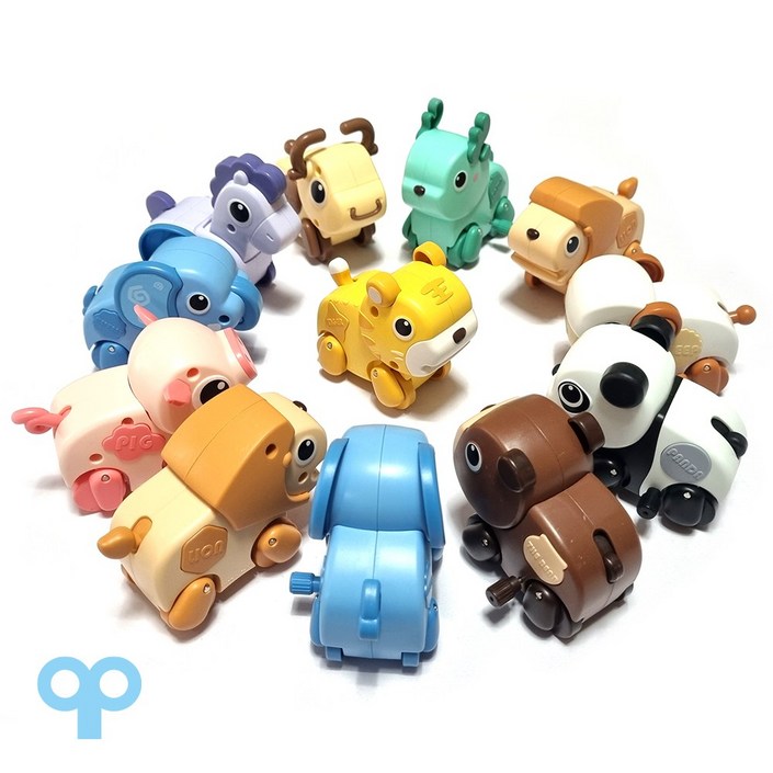 세계유통 큐티 사파리 태엽놀이 12종 세트