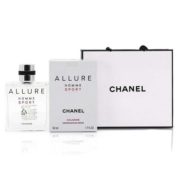 정식 한글라벨 백화점제품 샤넬 알뤼르 옴므 스포츠 코롱 오 드 뚜왈렛, 쇼핑백 동봉