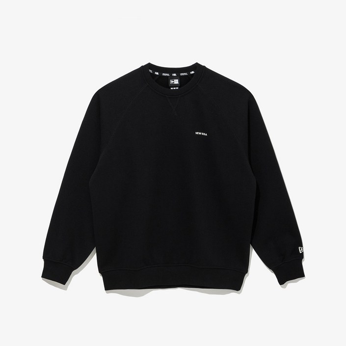 뉴에라 공용25 에센셜 크루넥 맨투맨 블랙 14742092