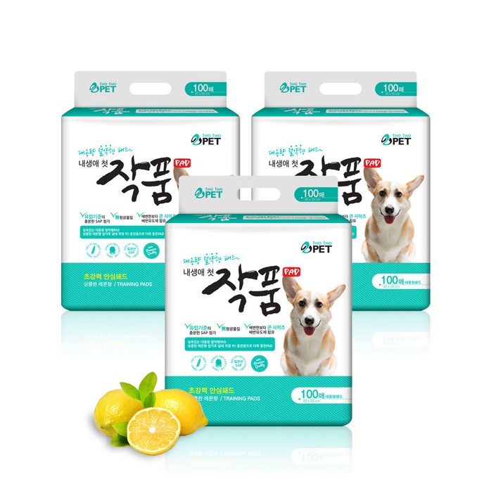 작품패드 300매 강아지 배변패드 애견패드 개패드