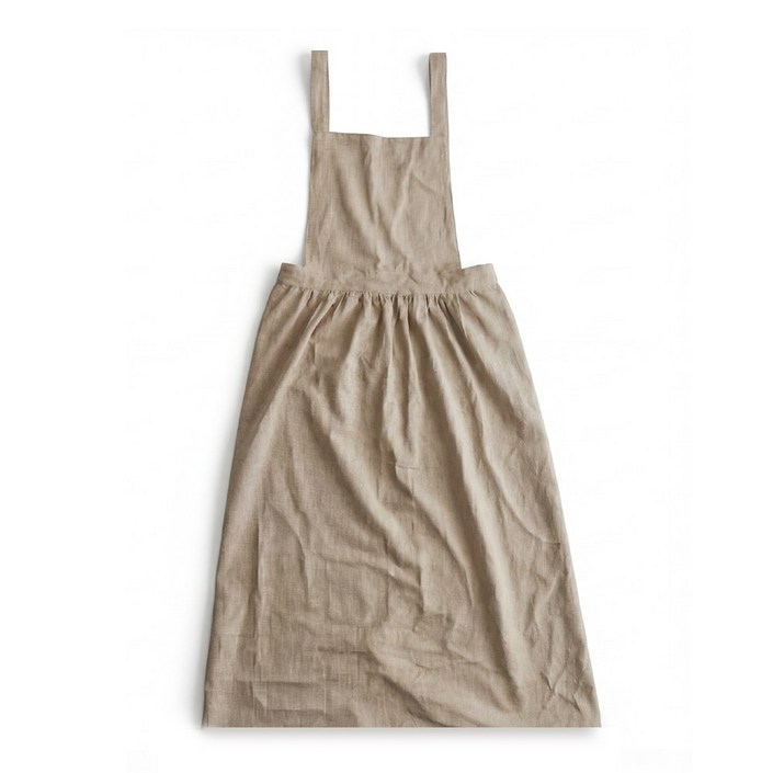 더스테이홈 원피스형 방수앞치마 카페 미용 린넨 유치원 어린이집 앞치마