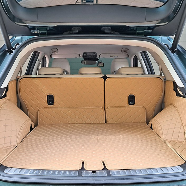 가온 더 뉴 쏘렌토 MQ4 트렁크매트 차박 매트 풀커버, 새들브라운, 5인승 사운드 유