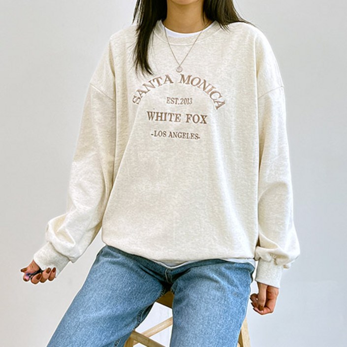 걸즈팩토리 여성용 프모카 캐주얼 맨투맨티셔츠