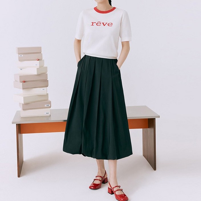 더엣지 정상가 139,800원 벌룬 스커트 343620