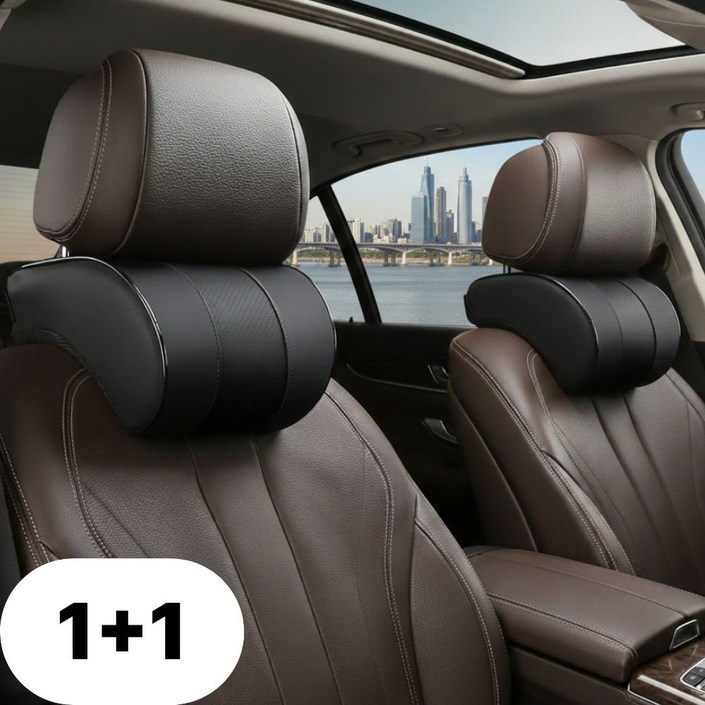 먼베이스 차량용 메모리폼 목베게 헤드레스트 목쿠션