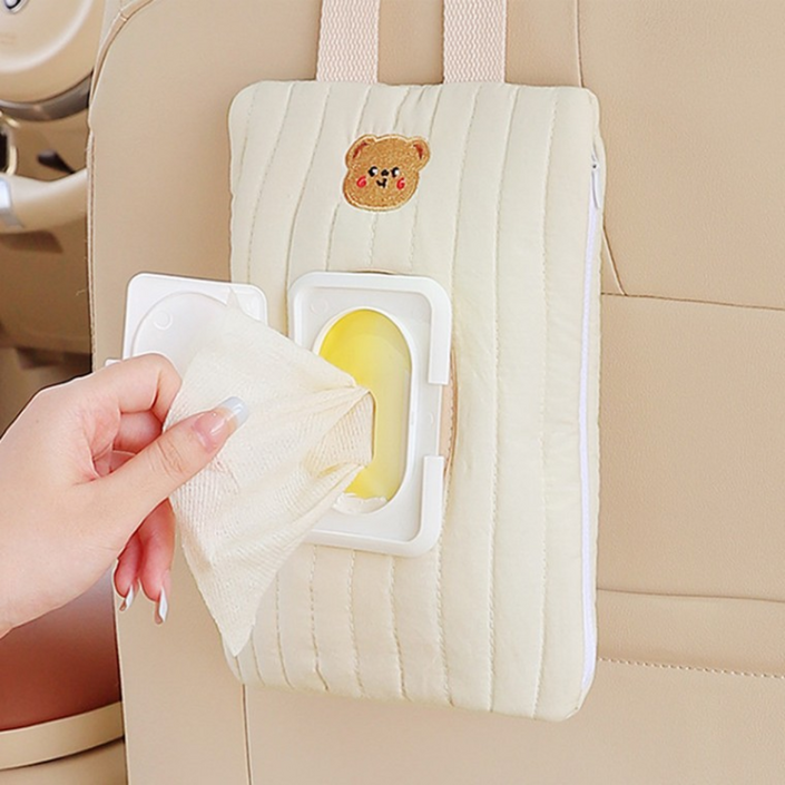 바이원 물티슈 코튼 파우치 스트랩 걸이