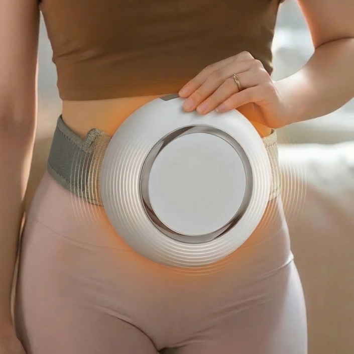 노바힐 무선 복부 마사지기 허리 벨트형 온열 진동 뱃살 케어 다기능 마사지기