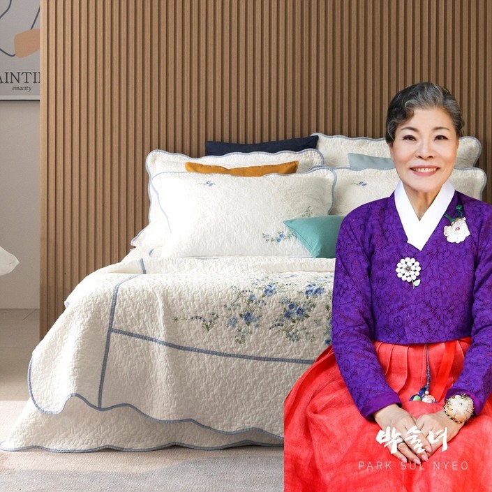 공식판매처 박술녀 순면 여름 광목 워싱 침구 이불세트 작품명 화담클래식 이불패드베개커버  빠른배송  선물추천  쾌속건조  사계절침구  부모님선물  예단혼수