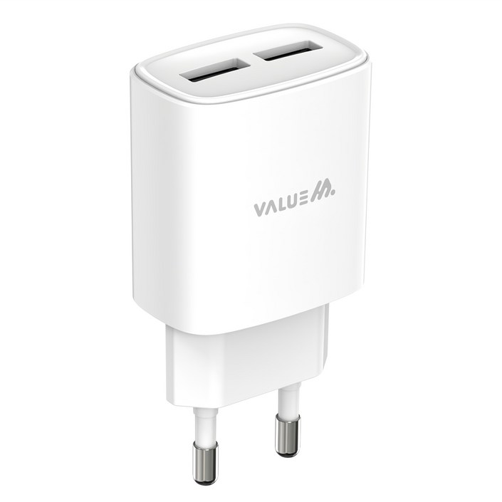 밸류엠 2포트 5V 2.1A USB 멀티 충전기