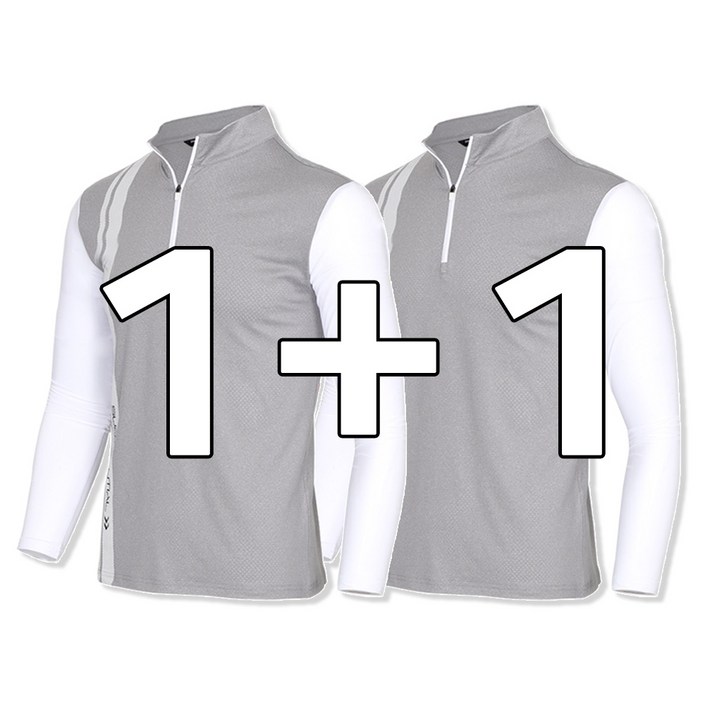 긴팔쿨티 작업복상의 냉감 아이스 여름용 1+1