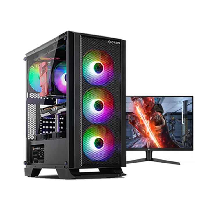 바른컴퓨터 게이밍 컴퓨터 풀세트 모니터포함 PC 롤 서든어택 배틀그라운드 피파
