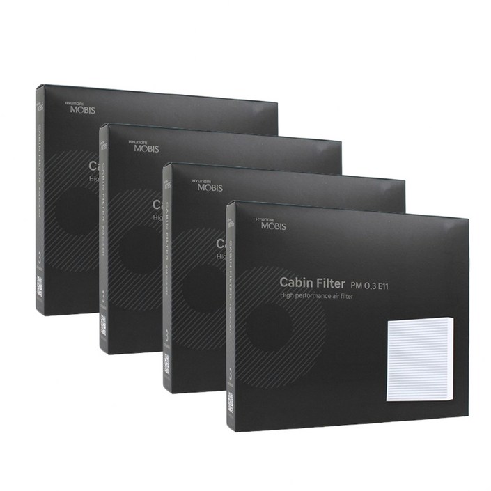 현대모비스 정품 프리미엄 에어컨필터 2년분 4개입 K5 DL3 전용 2020년~현재까지 11번