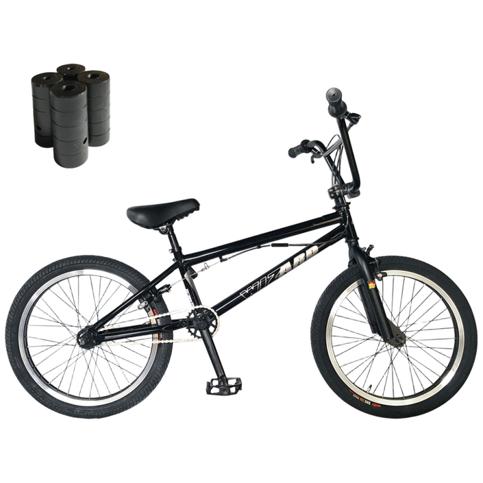 [지멘스자전거]BMX 가벼운 크로몰리 차체 선수용 자전거 위저드 20인치, 146cm, 1개, [조립완료]위저드20(블랙)_발판있음