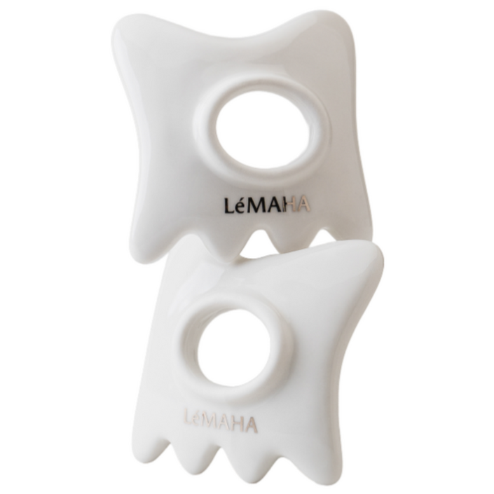 르마하 괄사 반지괄사 두피 얼굴 바디 마사지기 2개입, 1개, 반지괄사