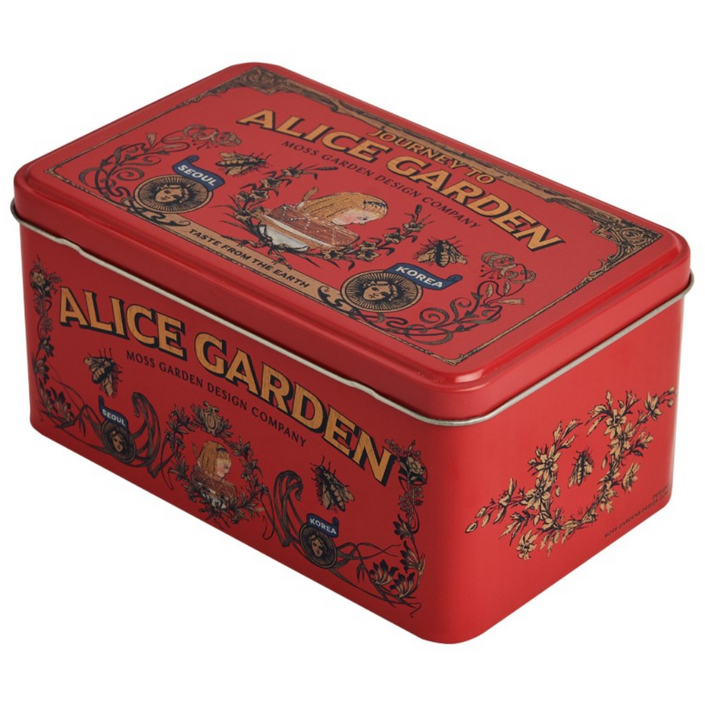 모스가든1919 사각 틴 케이스3type, 1개, 앨리스가든