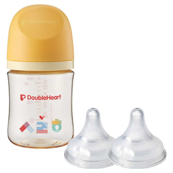 더블하트 모유실감 3세대 PPSU 헤리티지 한글 160ml 젖꼭지S포함  젖꼭지 2입