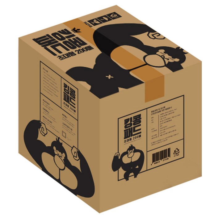 킹콩 초대형 배변패드, 200개입, 1개