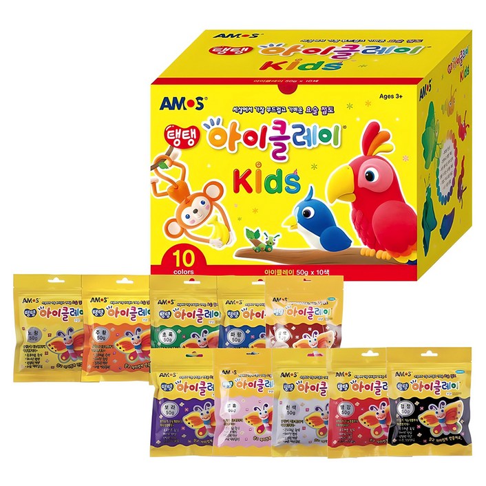 아이클레이 키즈 10색 세트