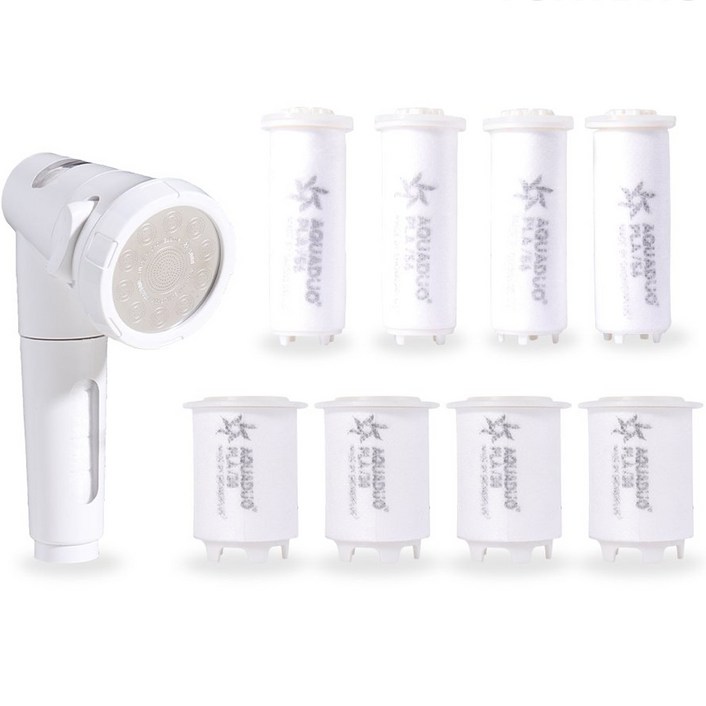 아쿠아듀오 주방 정수 헤드 SF-7000핸디형 + 1차 PLA 리필필터 4p + 2차 PLA 리필 필터 4p 세트