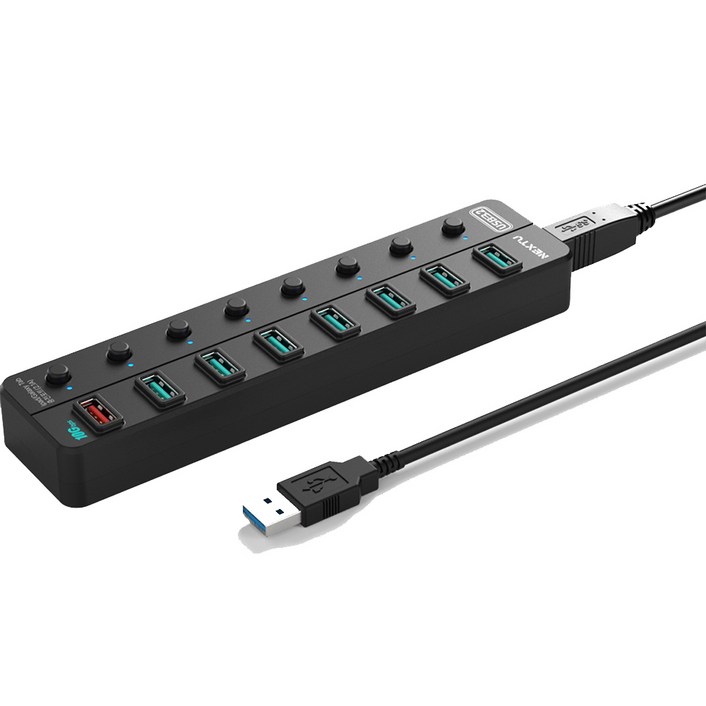 넥스트유 8포트 유전원 USB3.2 멀티허브 NEXTUH35810G