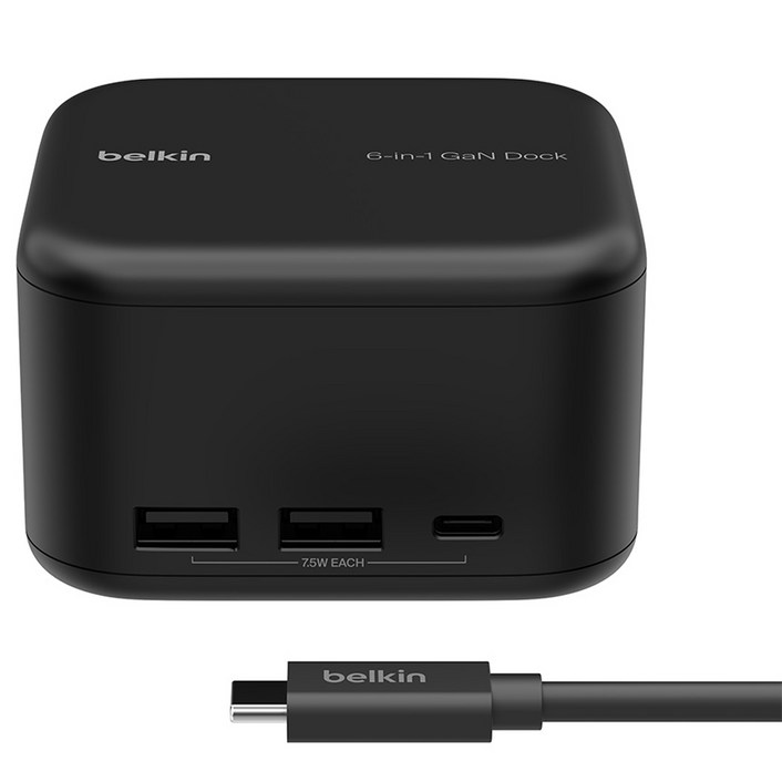 벨킨 USB C 6in1 코어 GaN 독 130W   INC018qc