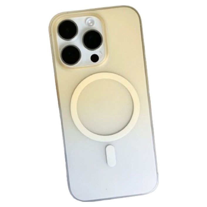 케이스틱 무광 반투명 그라데이션 맥세이프 휴대폰 케이스