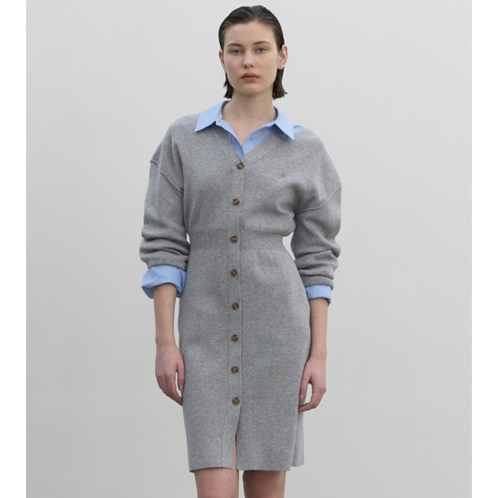 아틀리에나인 앤지 울 컷아웃 니트 원피스 OP6199