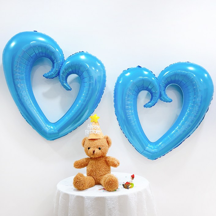파티공구 대형 은박 하트 풍선
