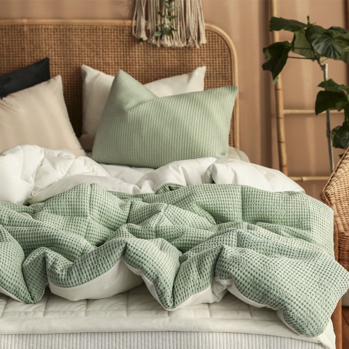 헬로우슬립 모달와플 극세사 겨울 차렵이불세트