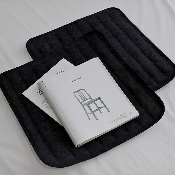 까사베르데 코빈 누빔 면 논슬립 방석 2p