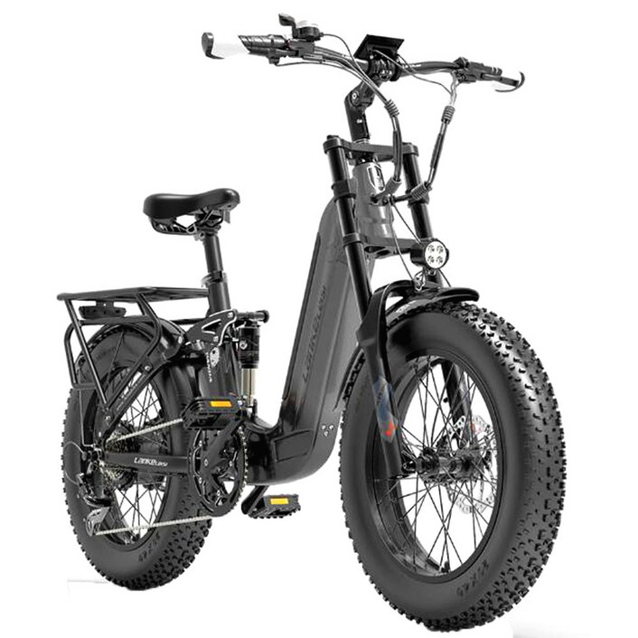 랑케레이시 판다 PANDA 전기자전거 20인치 48V14A 바팡750W 팻바이크 관부가세포함, 블랙그레이, 알루미늄