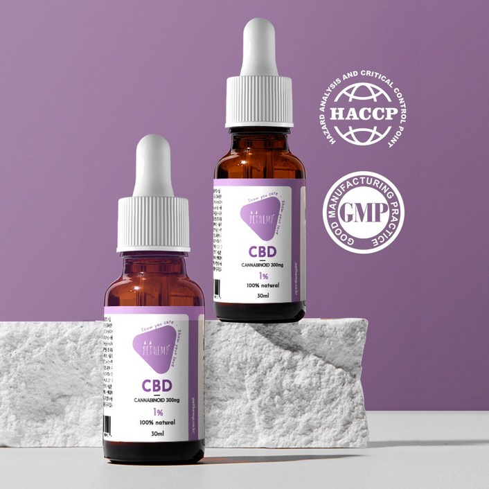 펫햄프 라이트 CBD 오일 30ml 11 강아지 고양이 종합 영양제 햄프씨드 피부 눈물 발작 안정제 오메가3, 종합영양제, 30ml, 2개