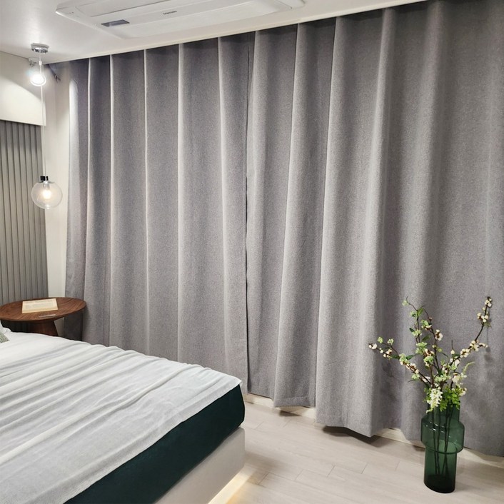 99.99차단 암막커튼  초강력 커튼압축봉 세트