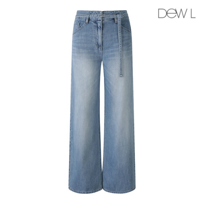 듀엘 벨티드 일자핏 데님팬츠 BL_L233PSA408 2402006