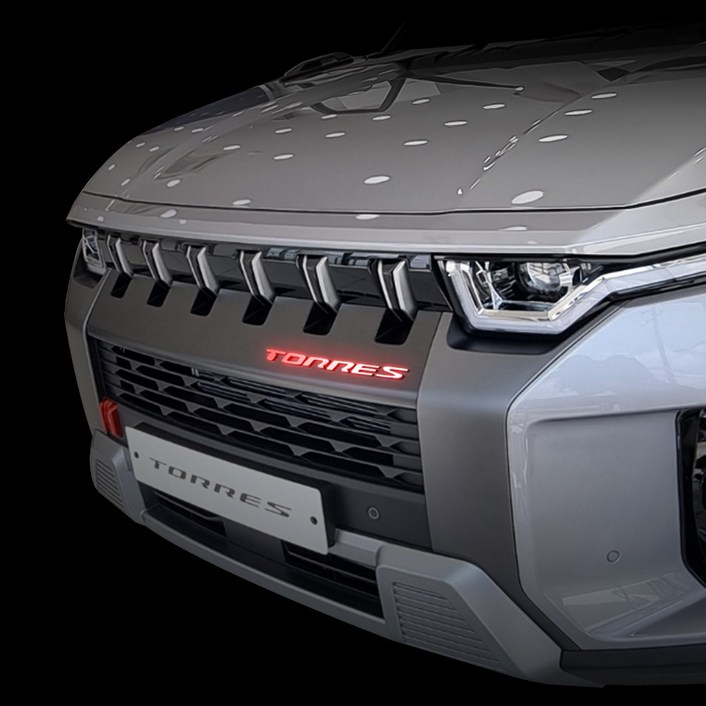 오카 토레스 호환 용품 프론트 레터링 리플렉터 튜닝 반사 스티커