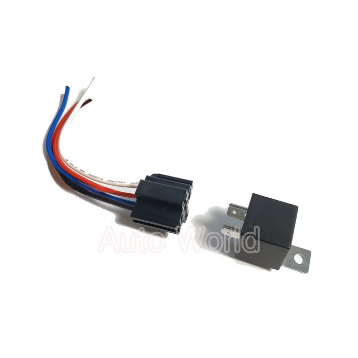 12v 4핀 릴레이 소켓배선세트 40A 컨넥터 relay