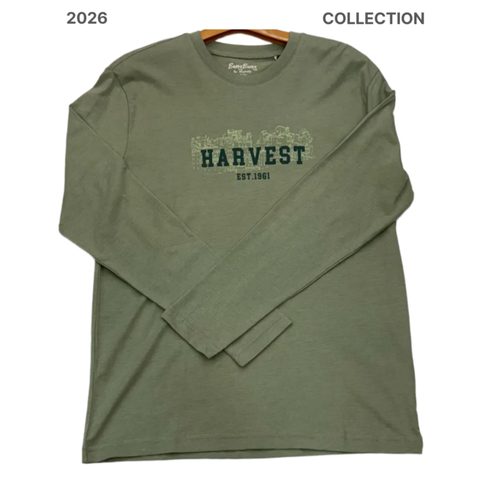 뱅뱅 기본 라운드 레터링 긴팔 티셔츠 NTM246 BTM246