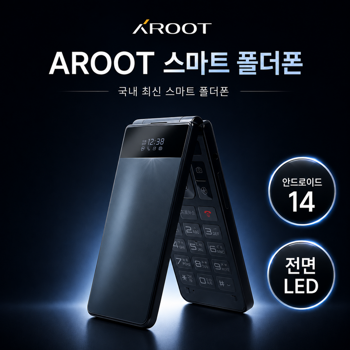 A1 Pro 폴더폰 / 에이원 프로 폴더폰 (AM-F2000N) / 32GB / 에이루트 스마트 효도폰 노인폰 키즈폰