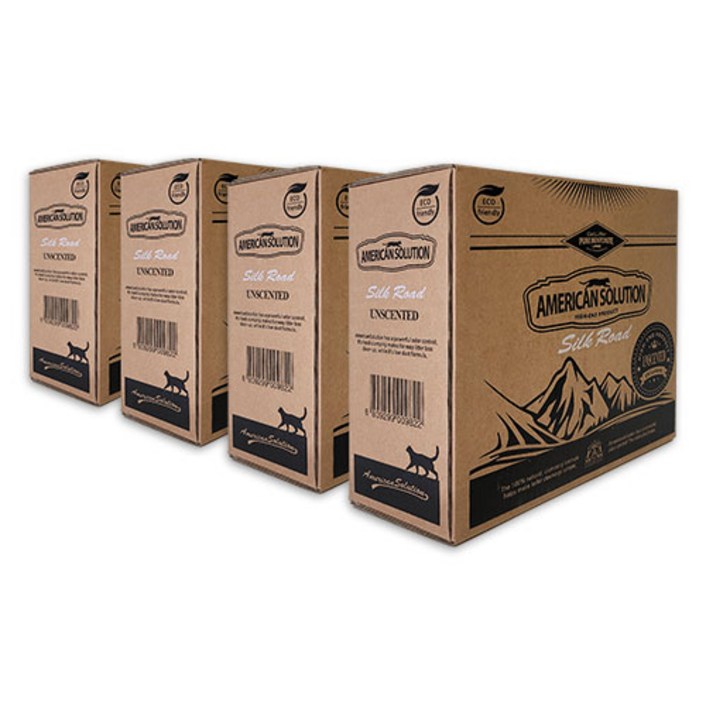 아메리칸솔루션 실크로드 언씬티드무향 9kg 총 4봉총 2박스 배송, 9kg, 4개