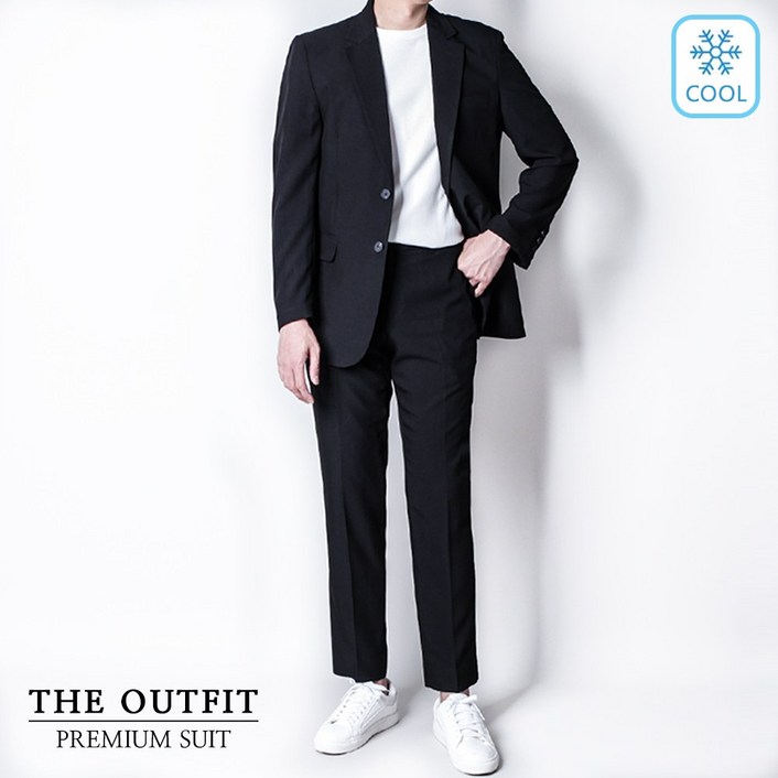 [디아웃핏]남자 여름 정장세트 린넨 시원한 쿨 수트 캐주얼 기본  하객룩 데이트 결혼식 웨딩