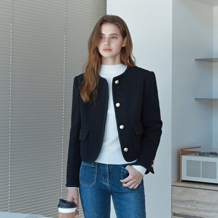 백화점 잇미샤 25FW 모던 클래식 부클 울 자켓 ITPBZJK930 241939