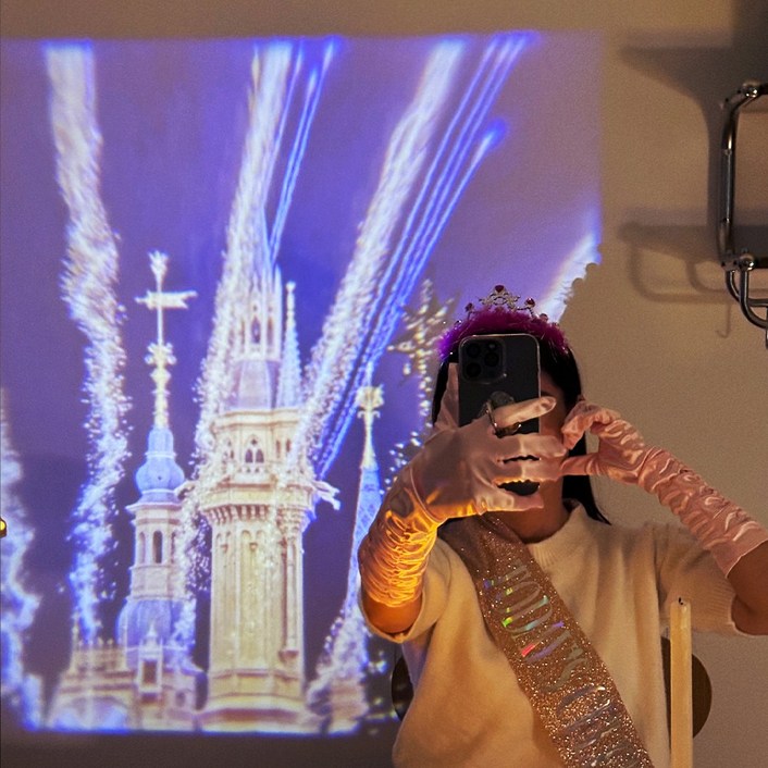 메리크리스마스 홈파티 미니빔프로젝터