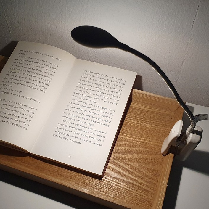 이케아 독서등 에바레드 집게조명 무선 건전지 북라이트