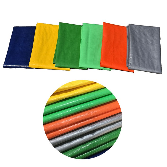 프리미엄 최고급 국산 방수 천막 놀이 매트 그라운드 시트 주문제작, 양면 고중량청색베이지 특가