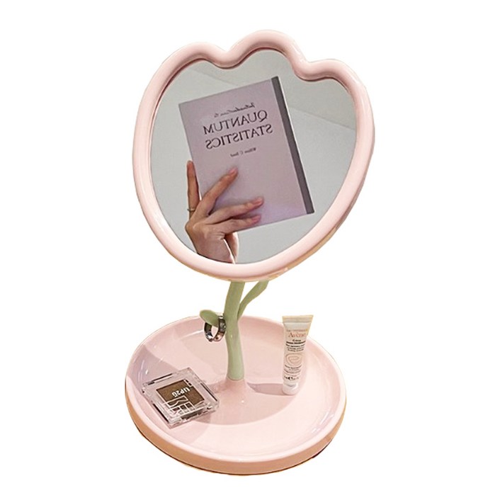 로커스 꽃 화장대 탁상 거울