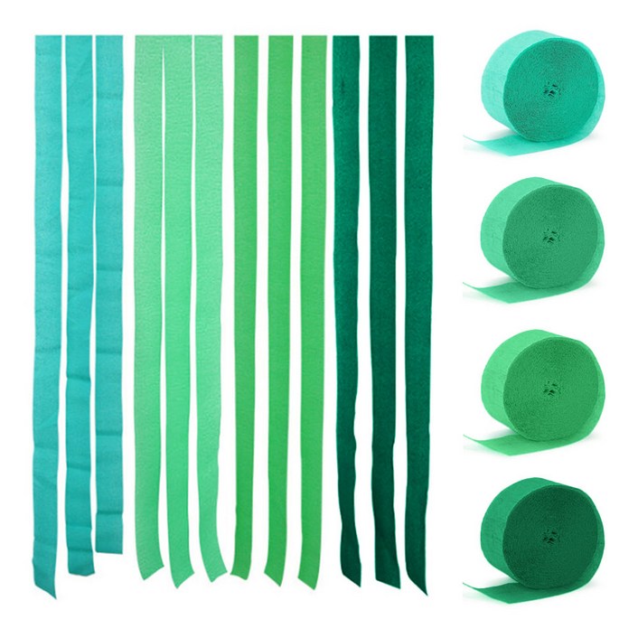 파티 롤 스트리머 4종세트 포토존 파티용품 촬용 배경 25M